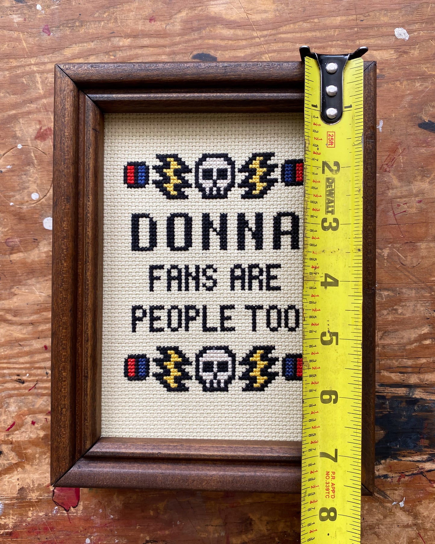 Custom Framing Request Donna Fans Rock Grateful Dead Framed Cross Stitch Art