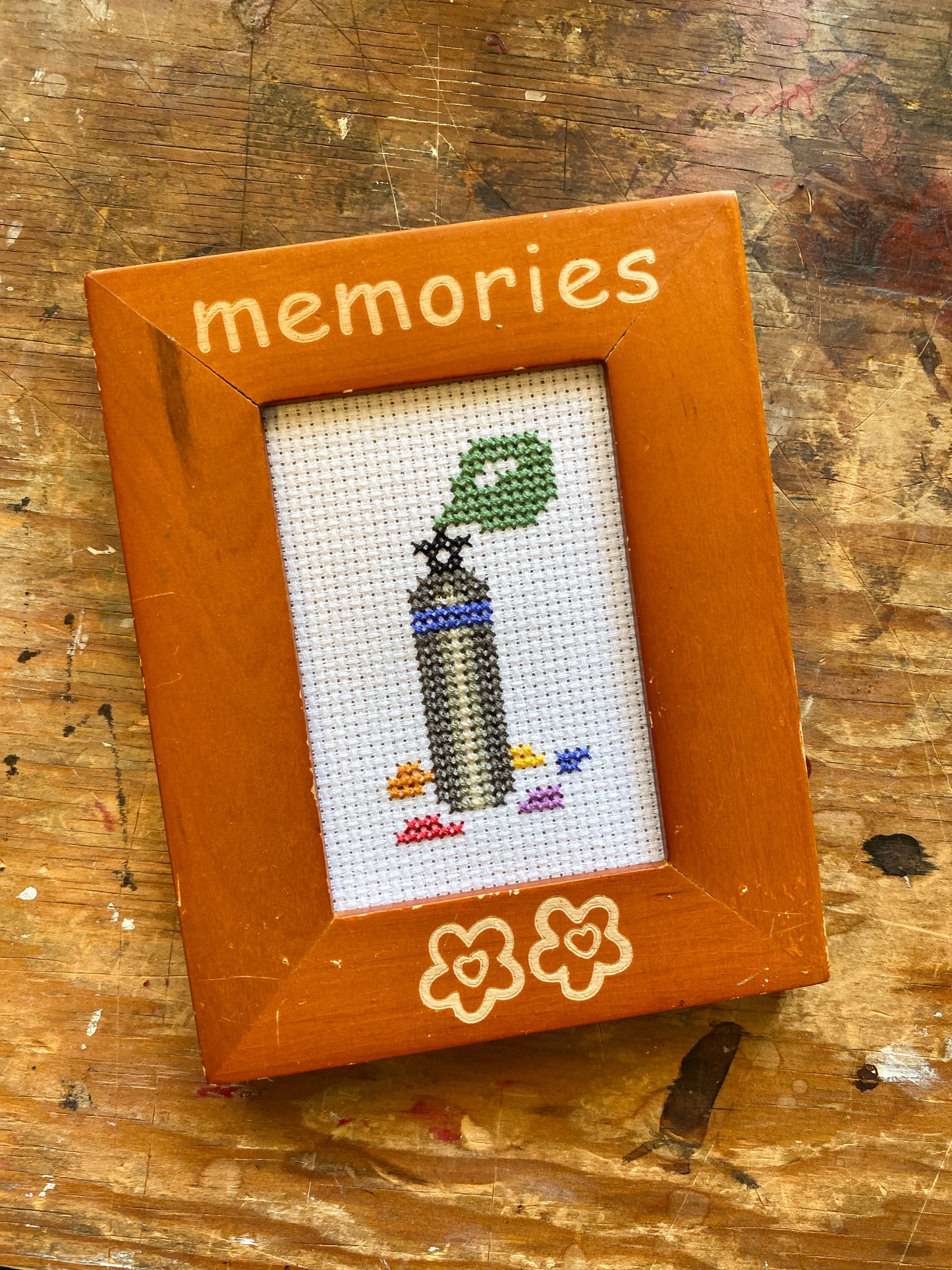 Memories from The Lot Framed Cross Stitch