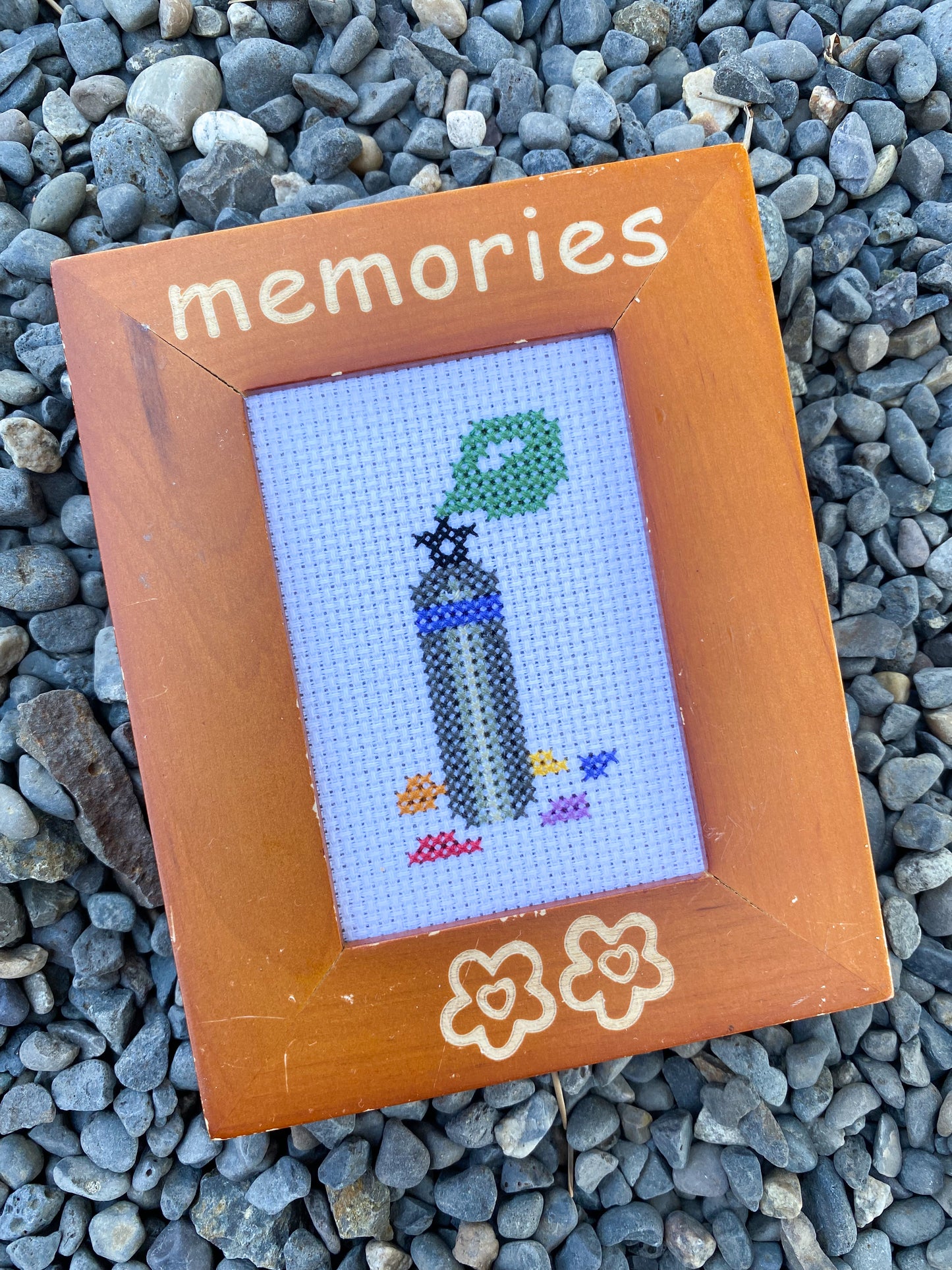 Memories from The Lot Framed Cross Stitch