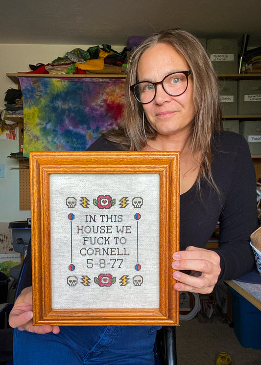 Cornell 77 Finished Framed Cross Stitch Art