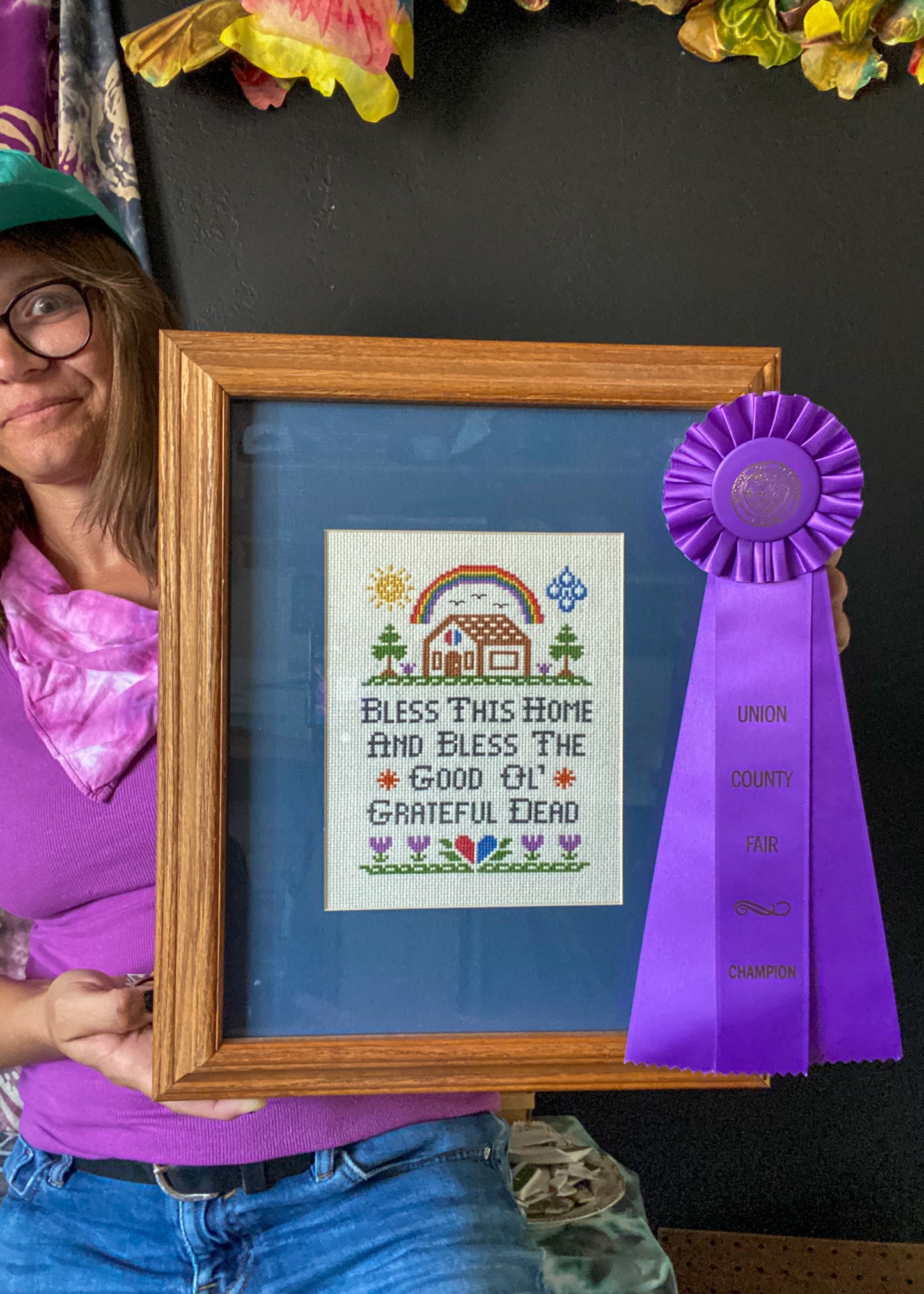 Bless The Good Ol Grateful Dead Cross Stitch Art