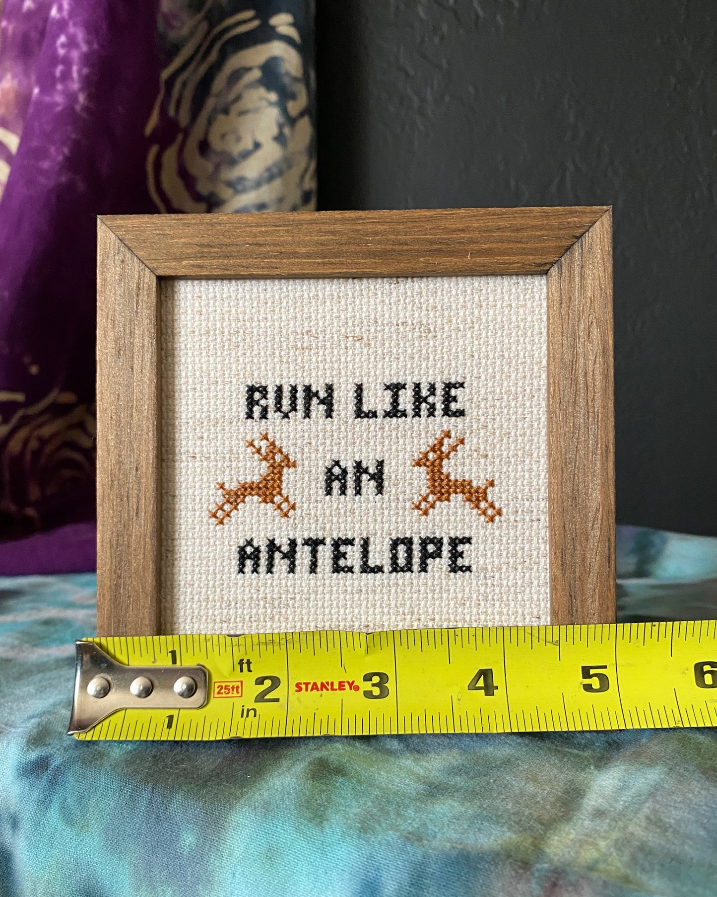 Phish Run Like an Antelope Cross Stitch Art