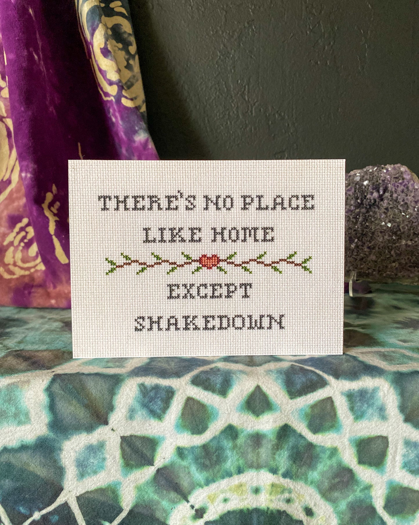 No Place Like Shakedown Cross Stitch Paper Print
