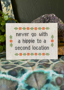 Second Location Cross Stitch Art Print