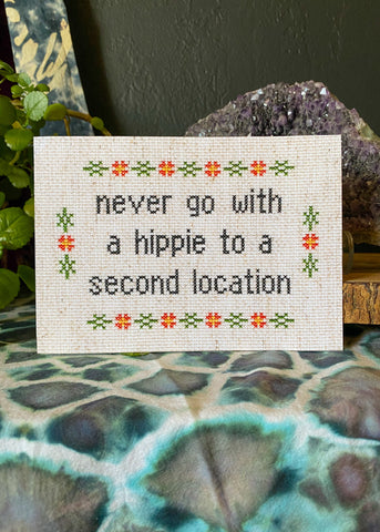 Second Location Cross Stitch Art Print