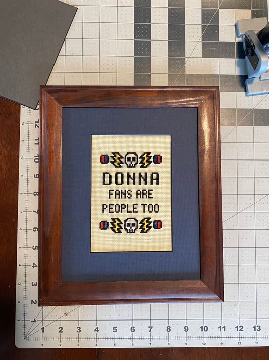 Custom Framing Request Donna Fans Rock Grateful Dead Framed Cross Stitch Art