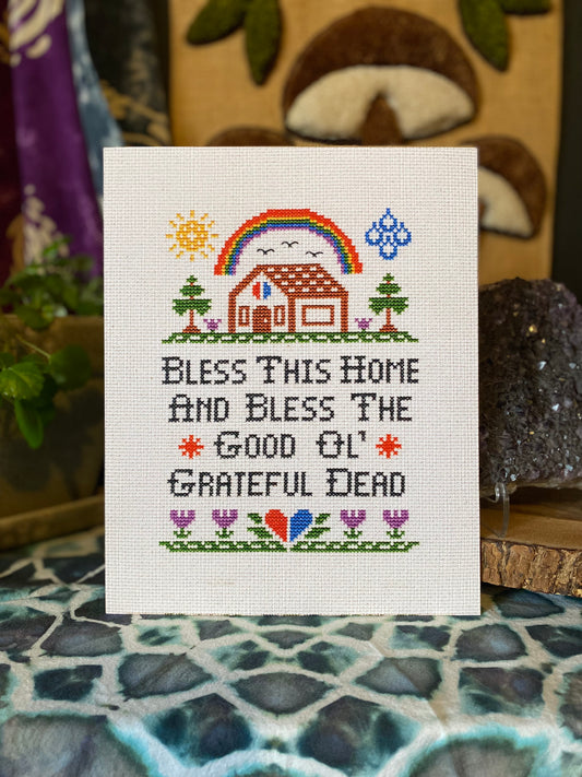 Bless the Good Ol Grateful Dead Cross Stitch Print