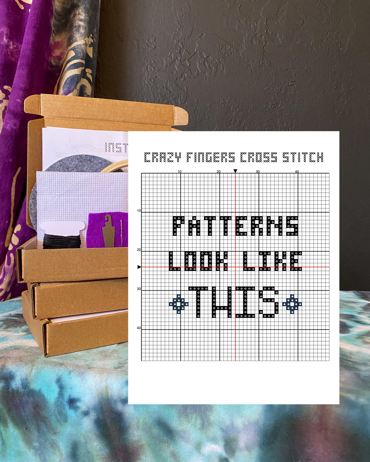 Phish YEM DIY Beginner Cross Stitch Kit