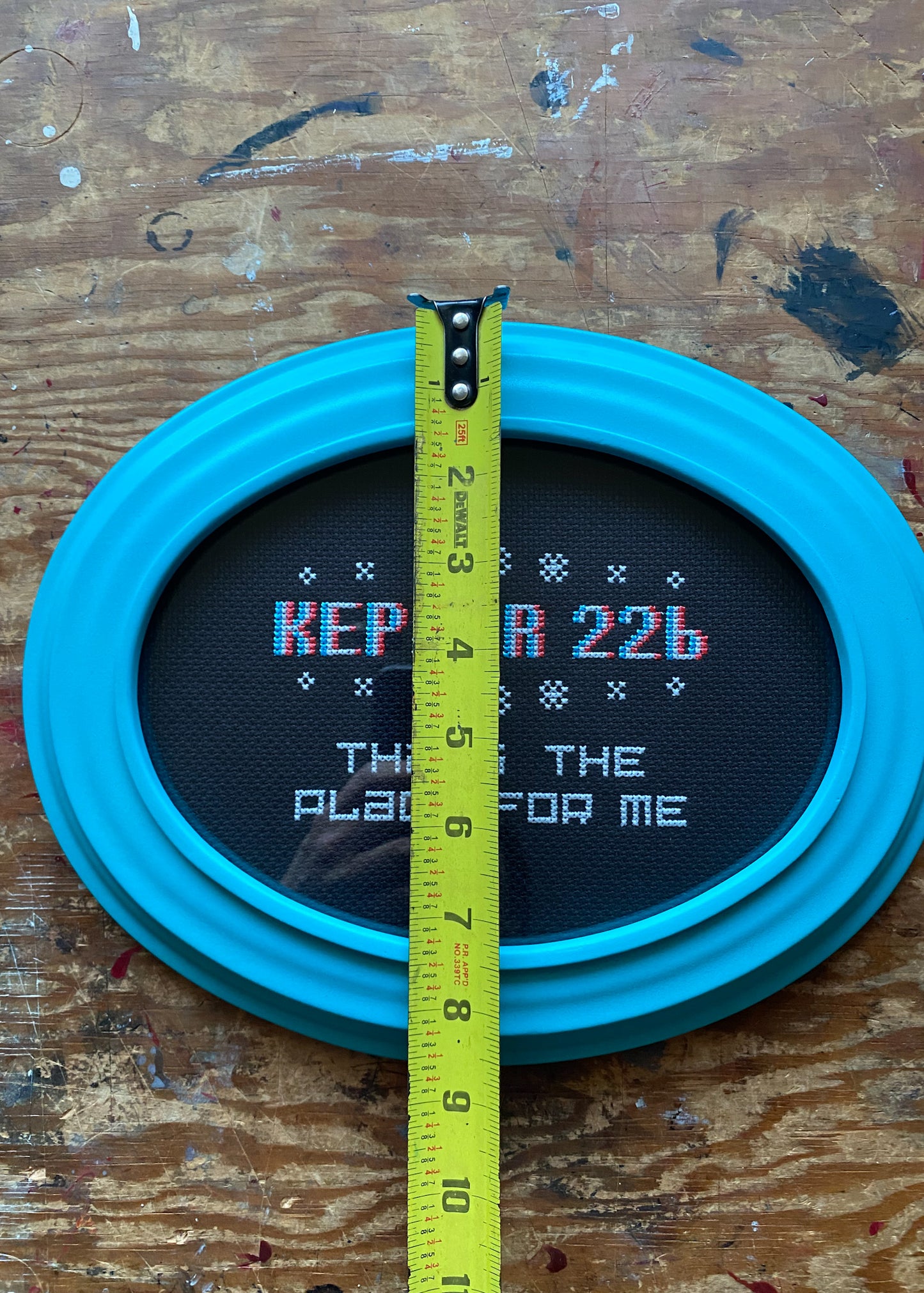 Kepler 22b KGLW Framed Cross Stitch