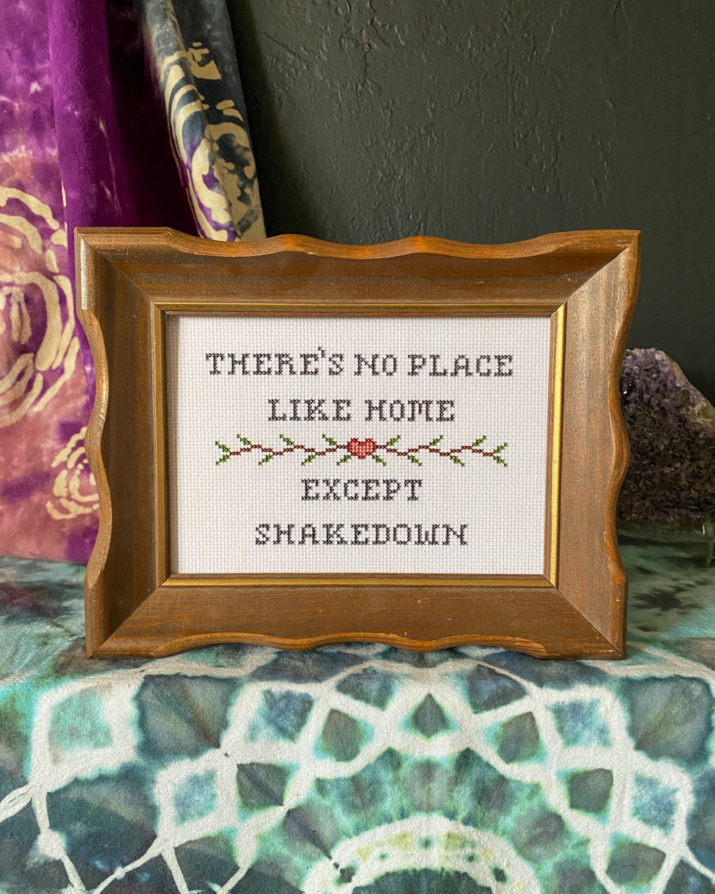 No Place Like Shakedown Cross Stitch Paper Print