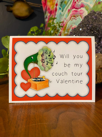 Hippie Couch Tour Valentine's Day Card