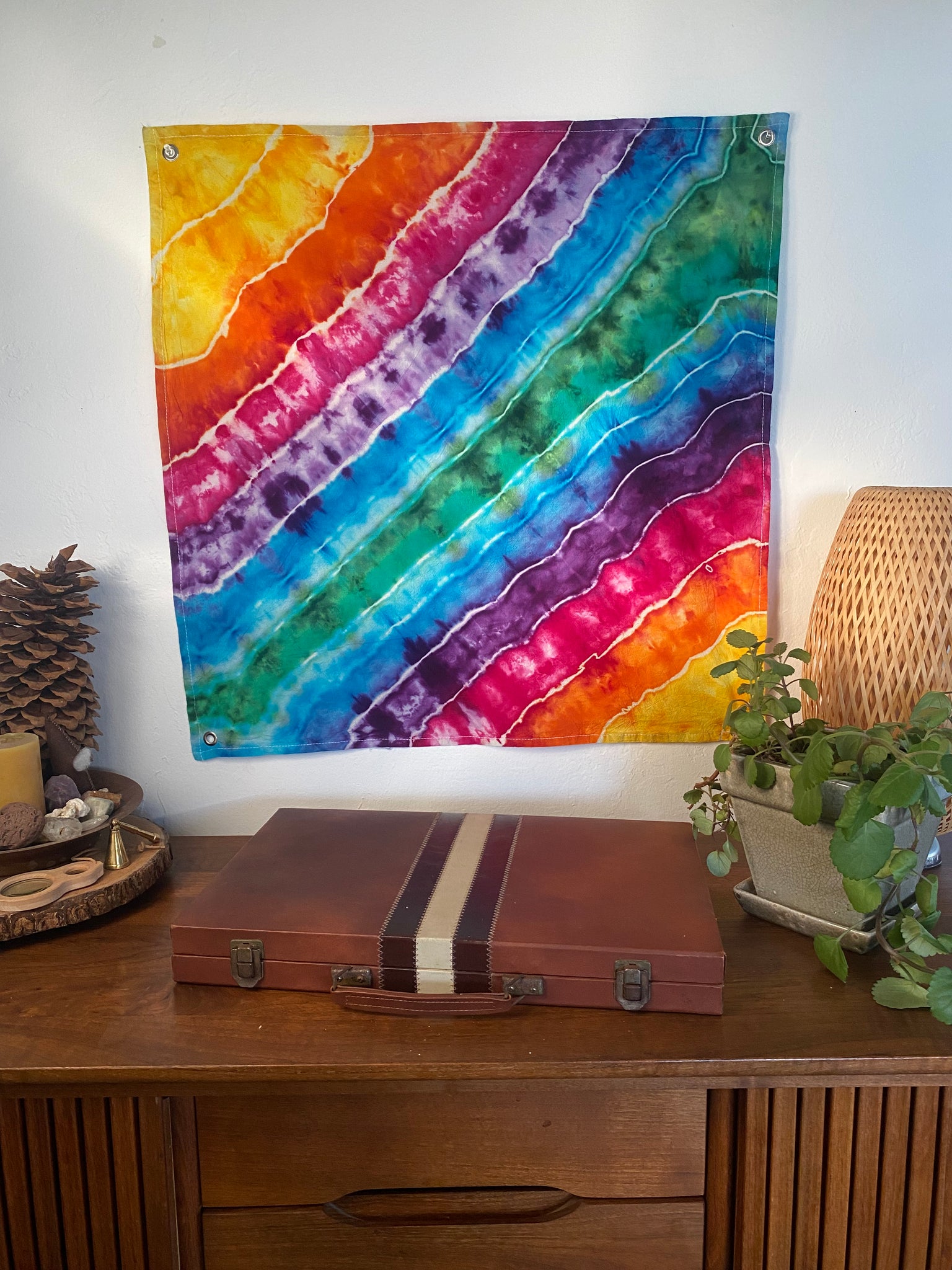 Rainbow Stripes Mini Tapestry