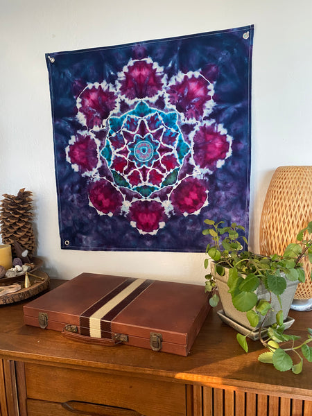 Peacock Mandala Mini Tapestry