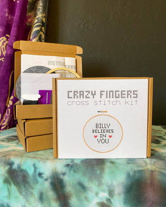 BMFS Billy Believes in You DIY Beginner Cross Stitch Kit