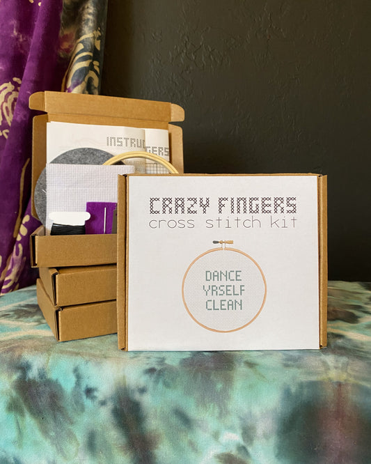 LCD Soundsystem Dance Yrself Clean Beginner Cross Stitch Kit