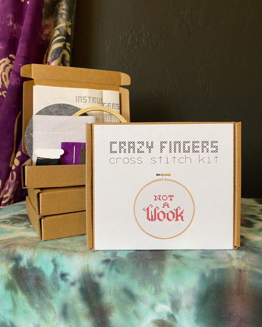 Not a Wook Beginner Cross Stitch Kit