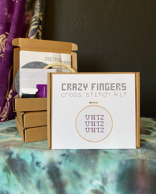 Disco Biscuits UNTZ Beginner Cross Stitch Kit