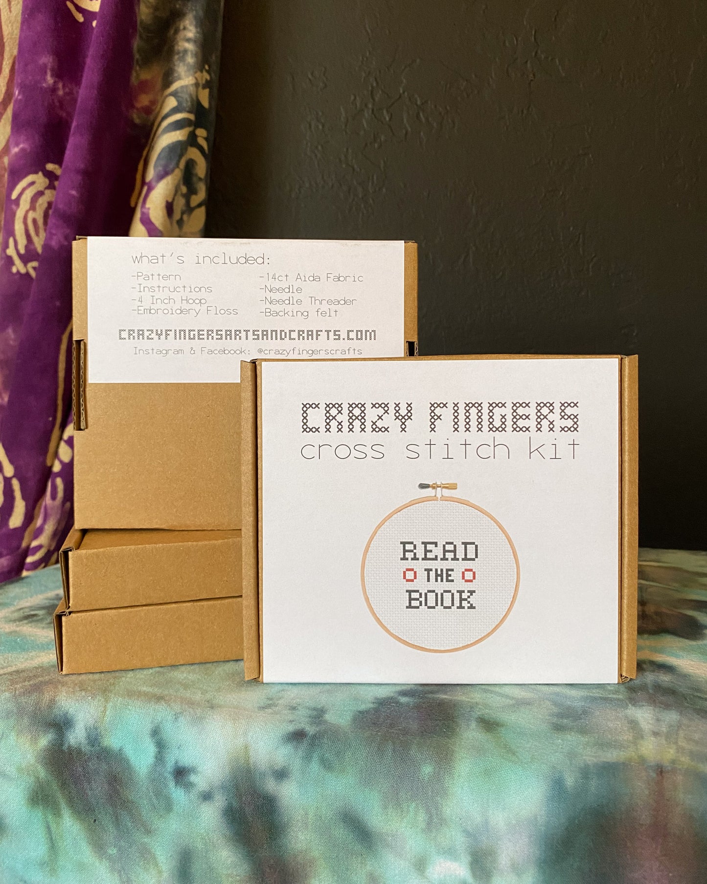 Phish Read the Book DIY Beginner Cross Stitch Kit