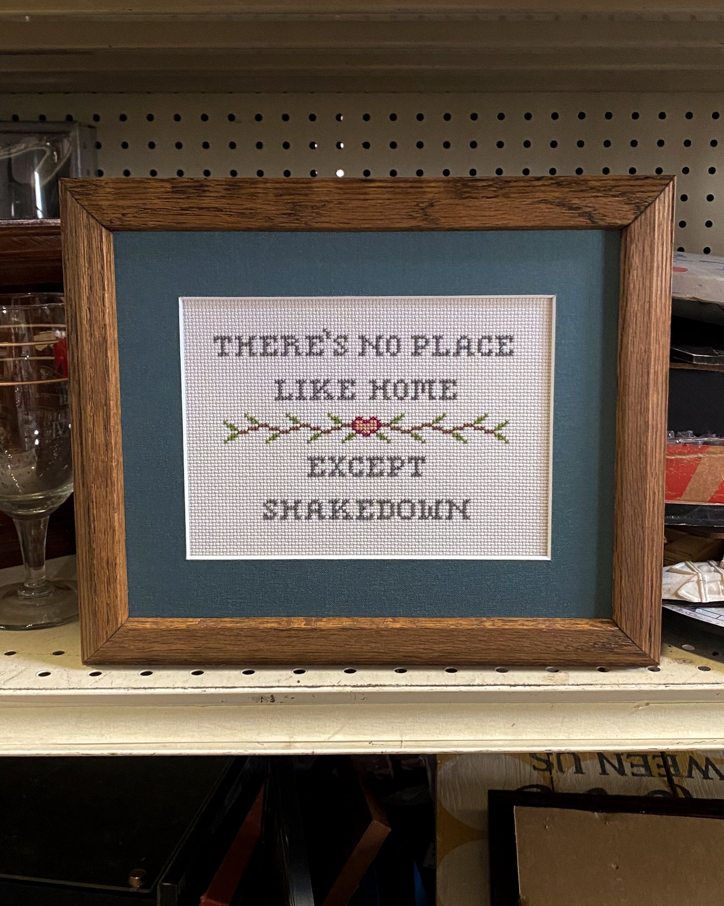 No Place Like Shakedown Framed Cross Stitch Art MADE TO ORDER