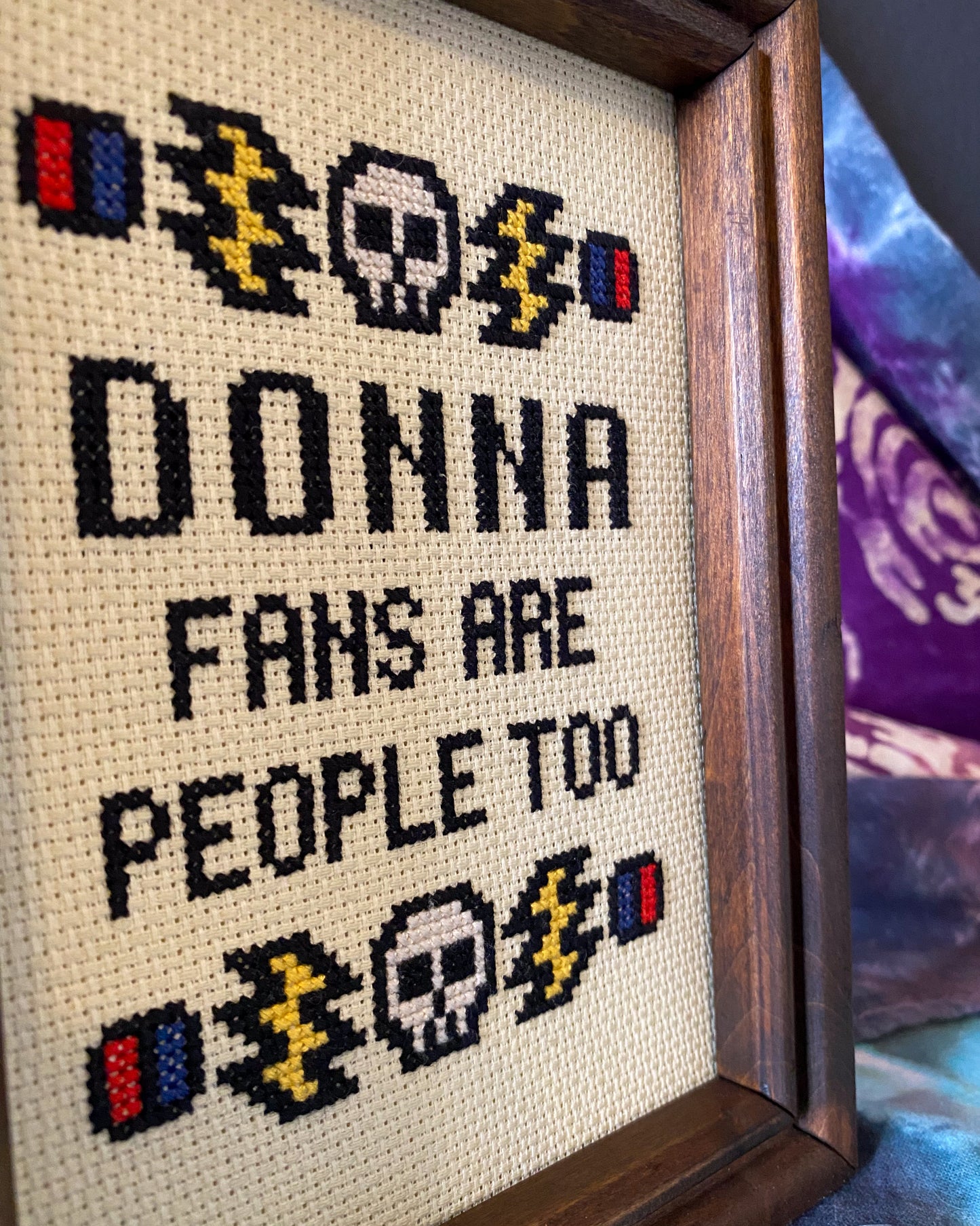 Custom Framing Request Donna Fans Rock Grateful Dead Framed Cross Stitch Art