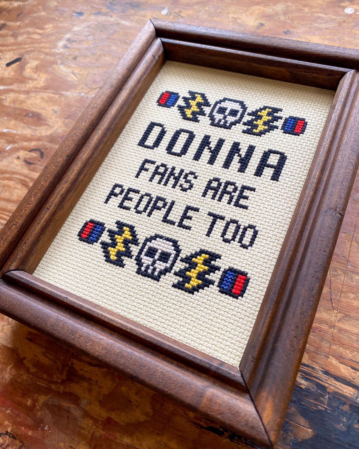 Custom Framing Request Donna Fans Rock Grateful Dead Framed Cross Stitch Art