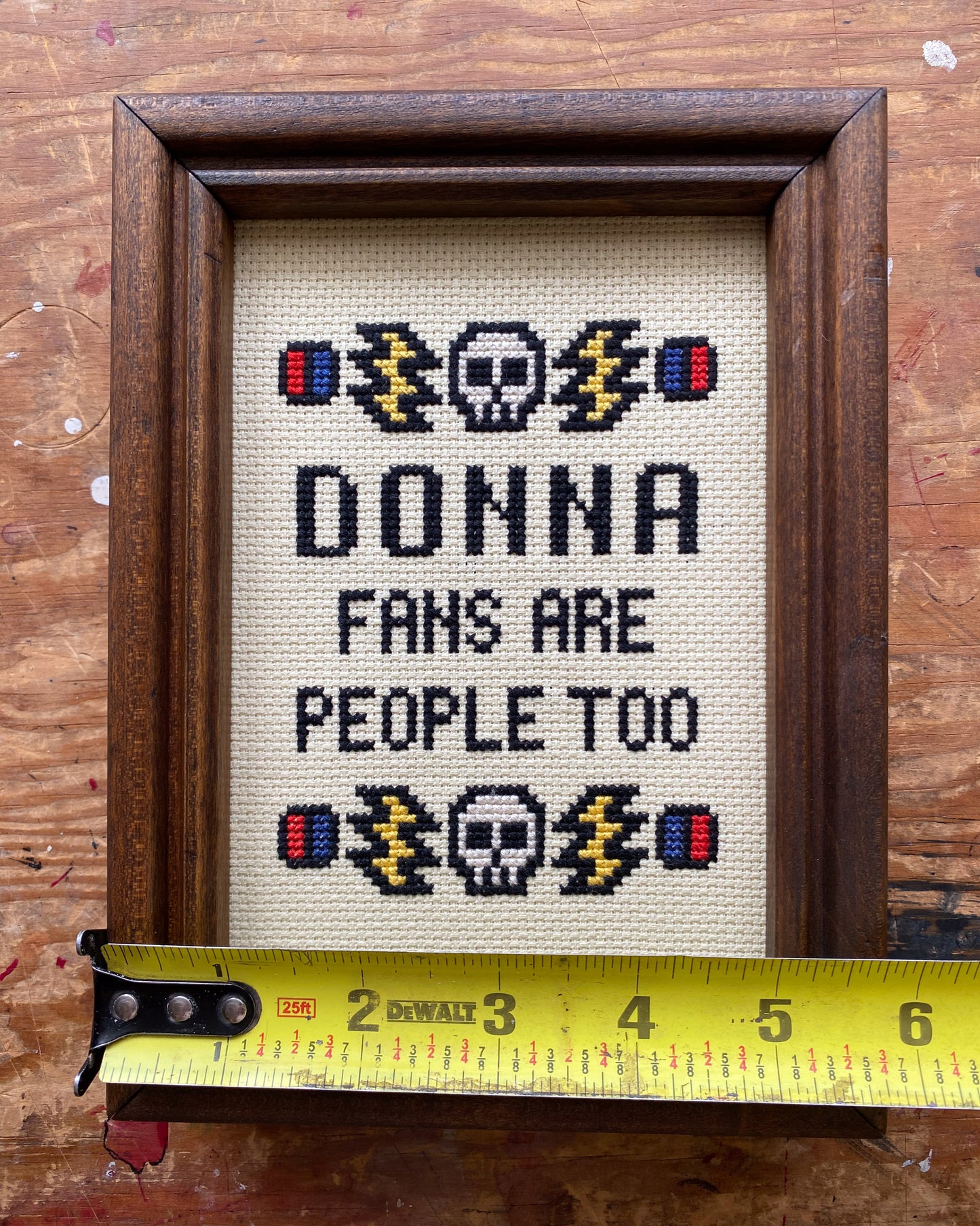 Custom Framing Request Donna Fans Rock Grateful Dead Framed Cross Stitch Art