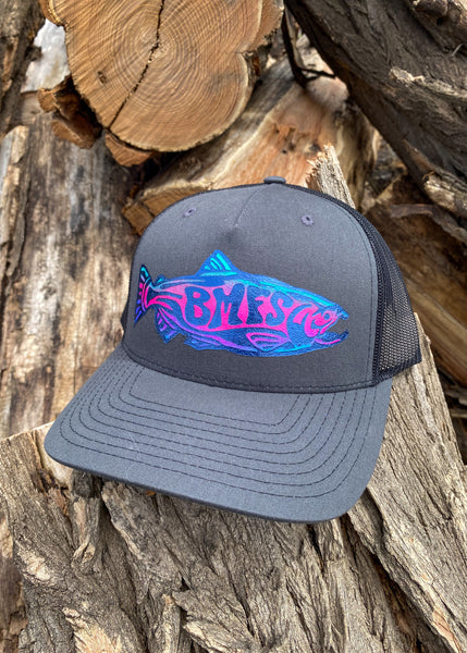 Billy Strings Steelhead Salmon Hand Painted Trucker Hat