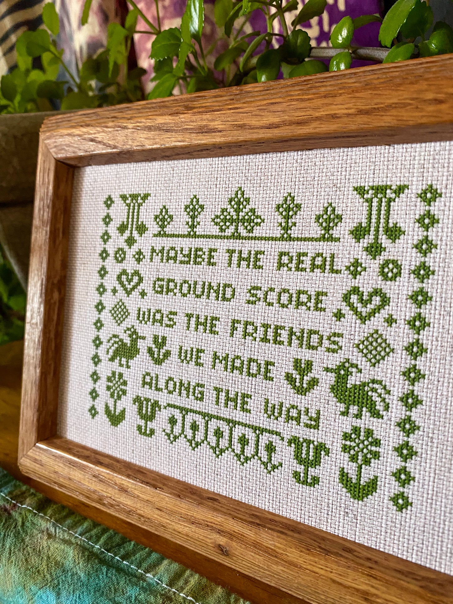Ground Score Cross Stitch Paper Print