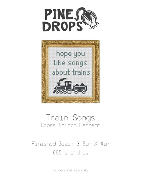 Train Songs Cross Stitch Kit