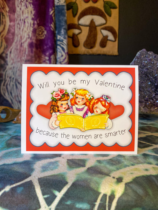 Dead - Women Smarter Valentine Card