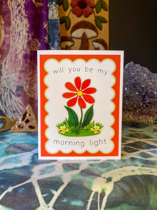 BMFS - Red Daisy Valentine Card