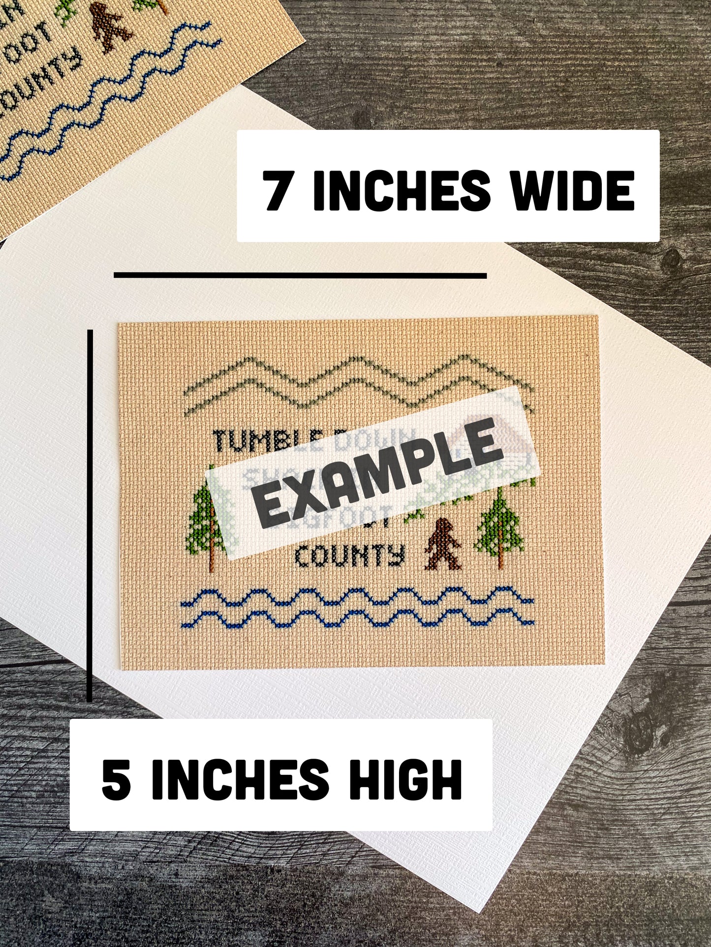 Ground Score Cross Stitch Paper Print