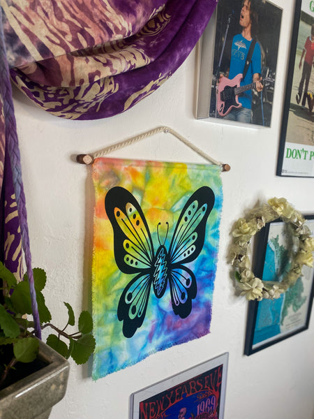 Grateful Butterfly Bolt Wall Hanging - Rainbow Brights 2