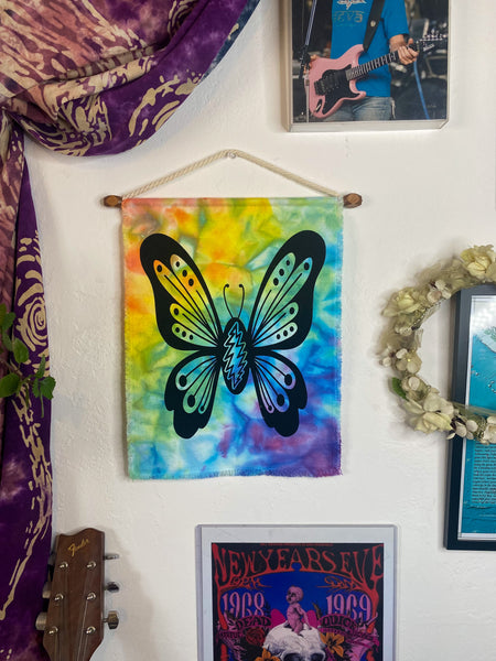 Grateful Butterfly Bolt Wall Hanging - Rainbow Brights 2